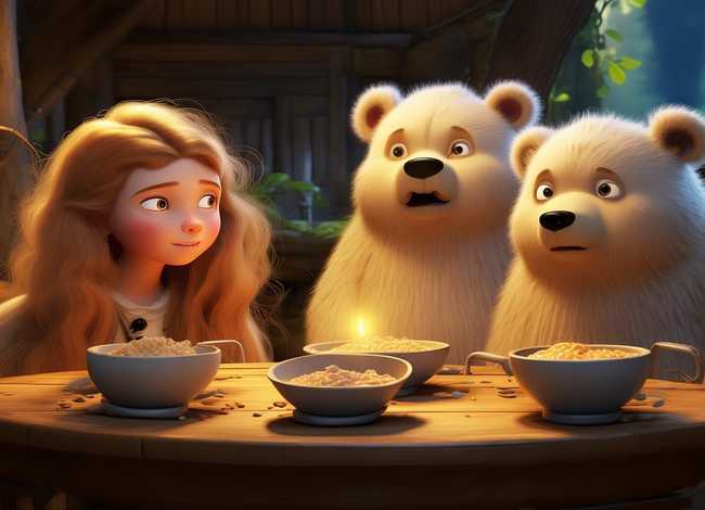 三只熊和金发姑娘的故事、三只熊和金发姑娘的故事英文版