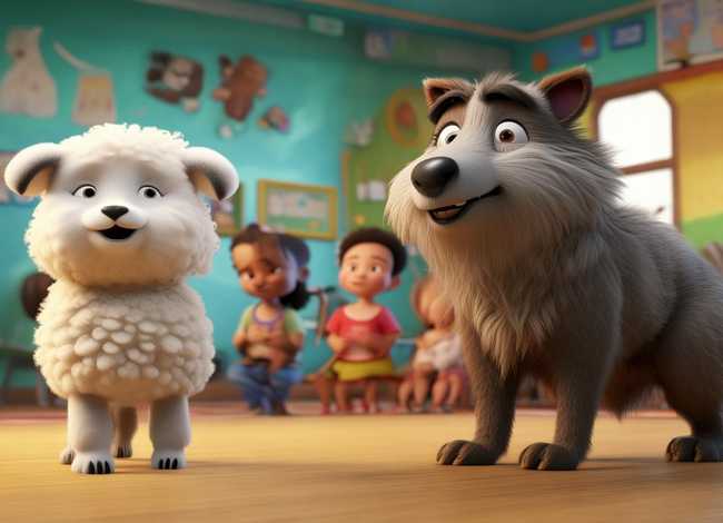 儿童绘本故事大全狼和小羊；狼和小羊幼儿园绘本故事
