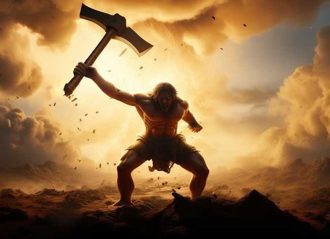 盘古劈天立地儿童故事（盘古劈天立地的故事）