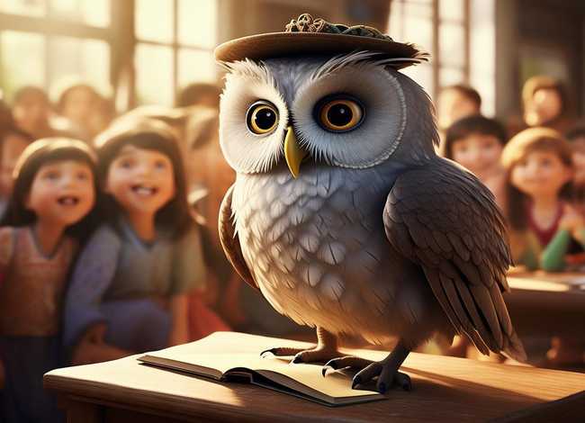 儿童故事猫头鹰老师（猫头鹰老师讲故事）