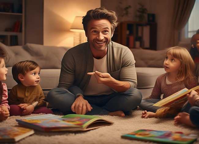 儿童故事爸爸的视频；爸爸讲故事视频