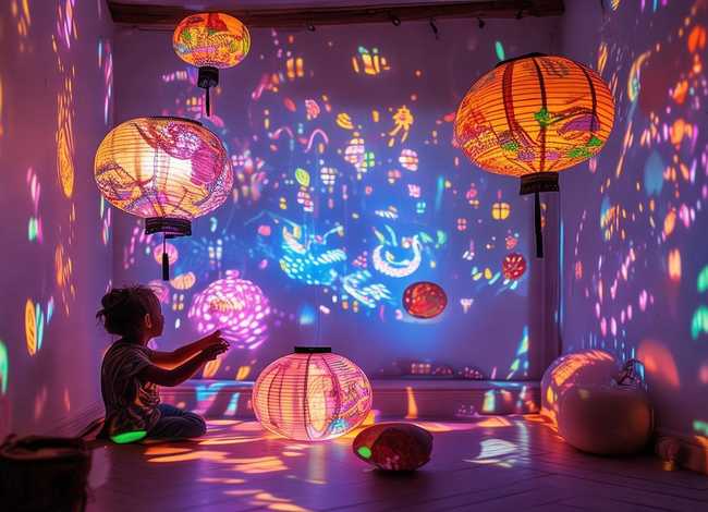 儿童投影宫灯视频、儿童投影灯哪个牌子好