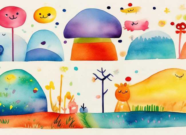 水彩画儿童画图片简单又漂亮 水彩画儿童画图片简单又漂亮可爱