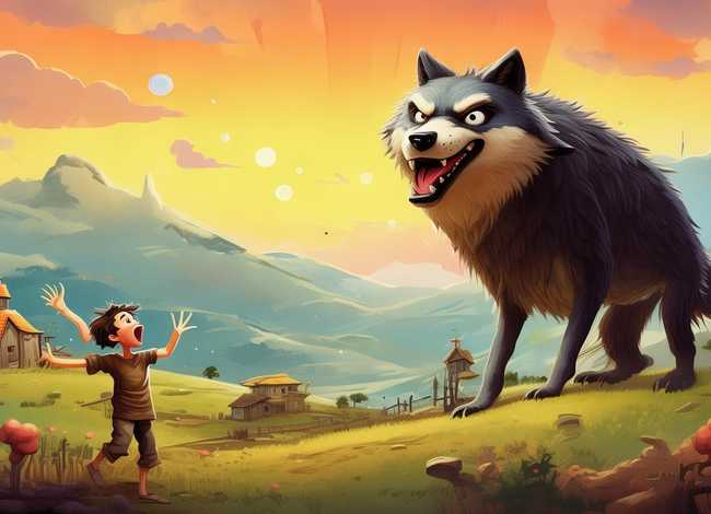 狼来了ppt故事图片;狼来了ppt背景图片 狼来了ppt故事图片;狼来了ppt背景图片