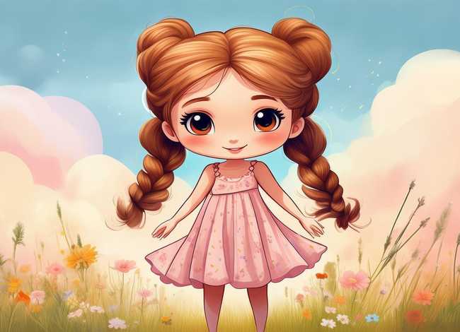 麻花辫小朋友、麻花辫小朋友简易画法图片 麻花辫小朋友、麻花辫小朋友简易画法图片