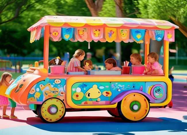 儿童冰淇淋车视频、儿童手工冰淇淋车怎样制作