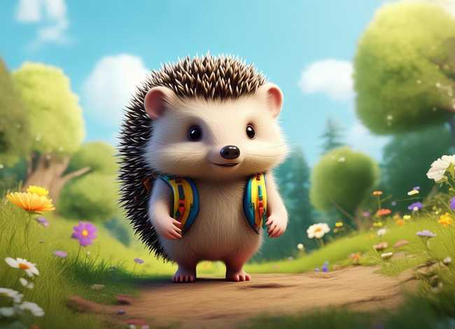 勇敢的小刺猬儿童故事、幼儿故事勇敢的小刺猬教案