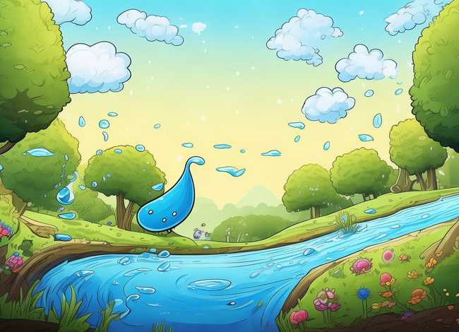 一滴水的绘本故事、一滴水的旅行绘本故事