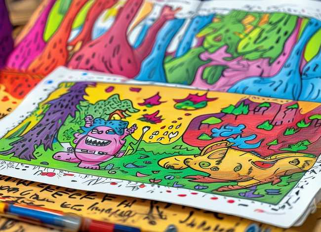 儿童手绘连环画6张故事（儿童手绘连环画6张带文字）