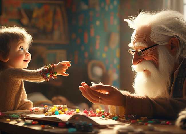 小孩给糖的故事；小孩给糖的故事在线听