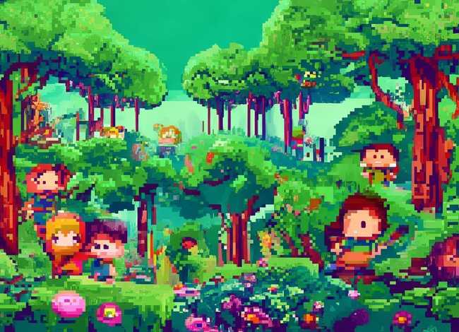 像素画儿童故事，像素故事游戏