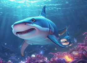 鲨鱼故事儿童睡前故事，鲨鱼的幼儿睡前故事