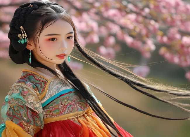 发型 小女孩 汉服发型小女孩