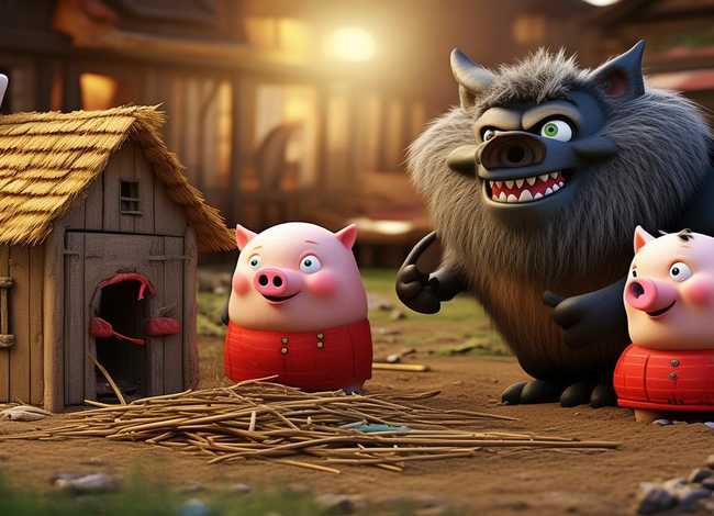 儿童故事三只小猪与大灰狼（宝宝睡前故事三只小猪与大灰狼）