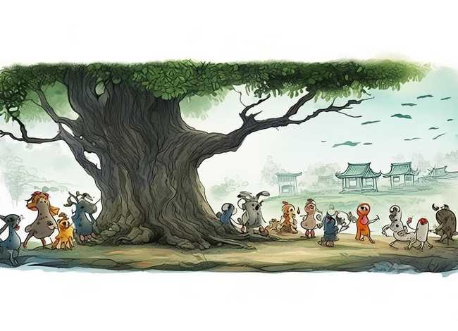 中国古代寓言故事儿童画 - 中国古代寓言故事配画