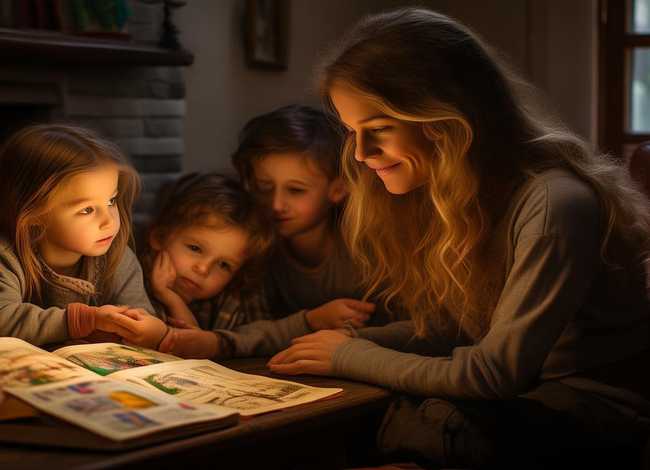 妈妈讲的故事简单；妈妈讲的故事简单又好听