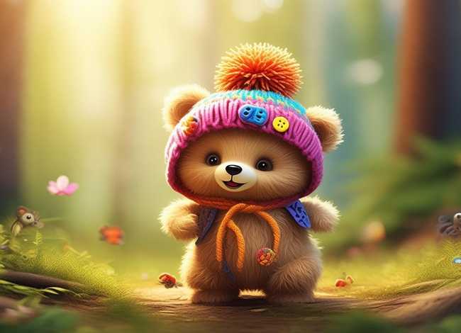 小熊的头发儿童故事 - 幼儿故事小熊的帽子 小熊的头发儿童故事 - 幼儿故事小熊的帽子