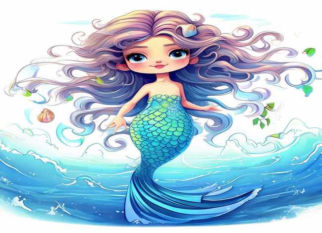 儿童美人鱼简笔画 - 儿童美人鱼简笔画教程