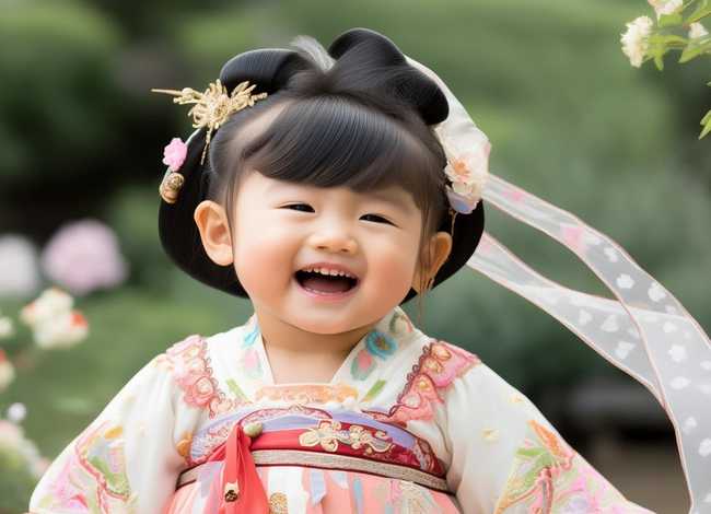 汉服发型小朋友；汉服发型小朋友可爱