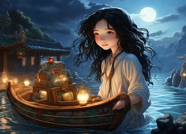 妈祖小故事、妈祖小故事插画图片