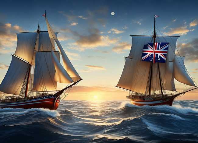美国与澳大利亚帆船故事，美国与澳大利亚帆船故事对比