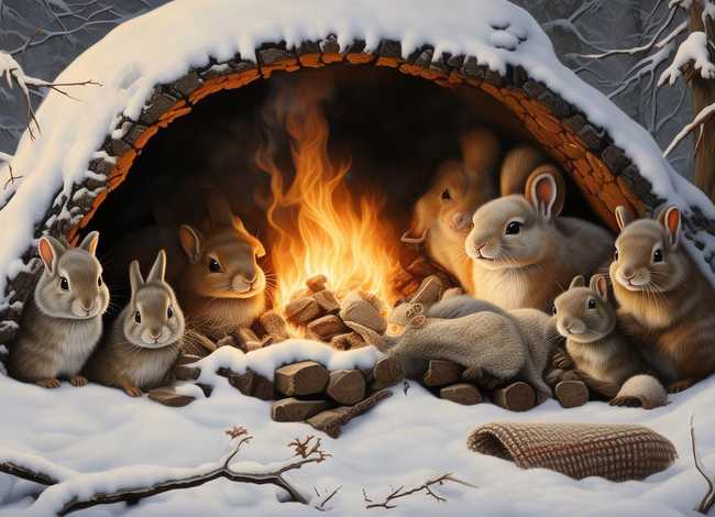 故事 小动物；故事 小动物过冬