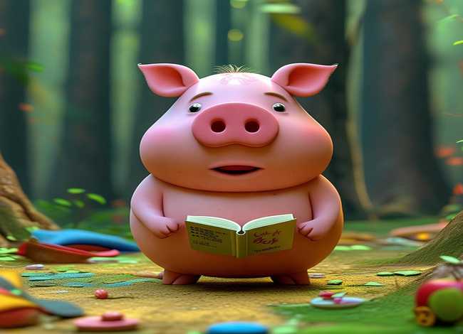 儿童故事粗心的小胖猪，粗心的小胖猪绘本故事