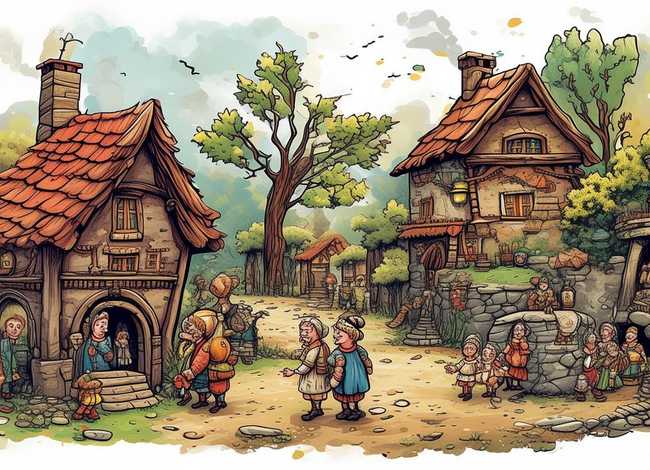 欧洲民间故事简笔画 - 欧洲民间故事简笔画教程