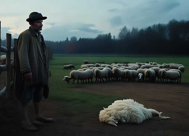 亡羊补牢寓言故事配图；亡羊补牢寓言故事配图画