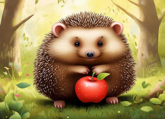 小刺猬的故事绘本（小刺猬的故事绘本图片）