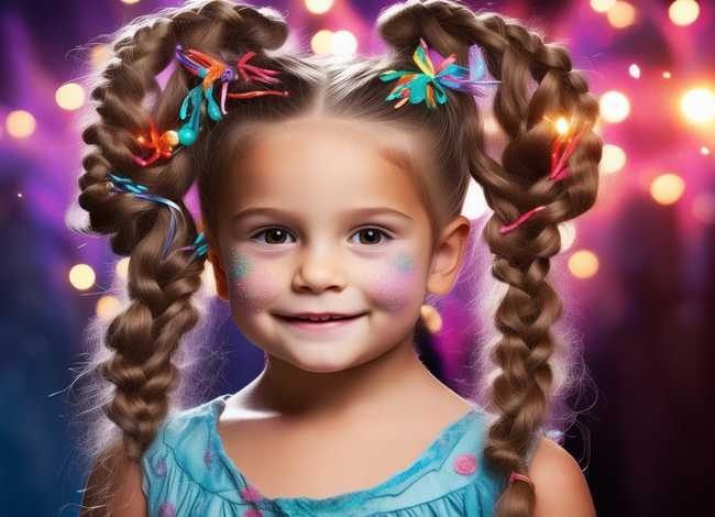 表演妆容儿童编发 - 表演妆容儿童编发怎么编