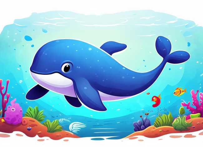 儿童鲸鱼图片（儿童鲸鱼怎么画图片）