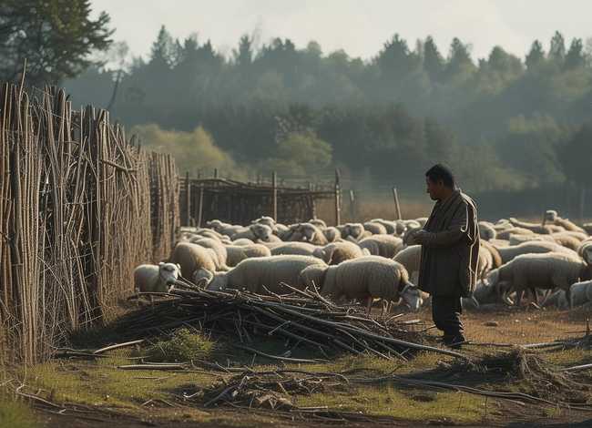 成语故事亡羊补牢插画(成语亡羊补牢图画和故事) 成语故事亡羊补牢插画(成语亡羊补牢图画和故事)