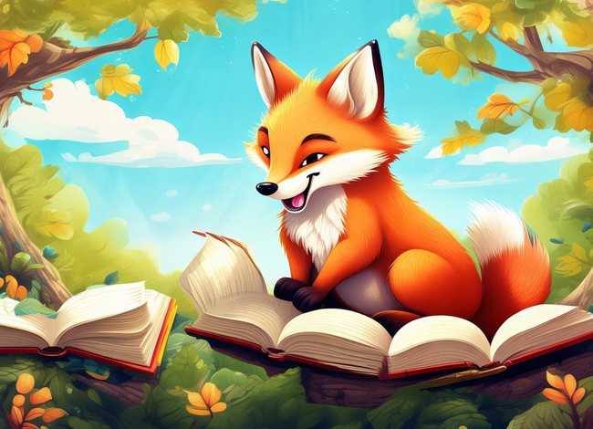 儿童绘本故事吃书的狐狸 - 吃书的狐狸的故事绘本