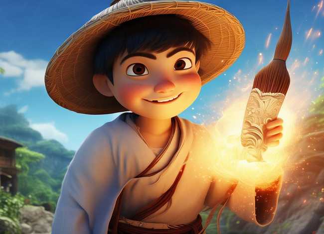 神笔马良绘本故事图片，神笔马良绘本故事图片高清