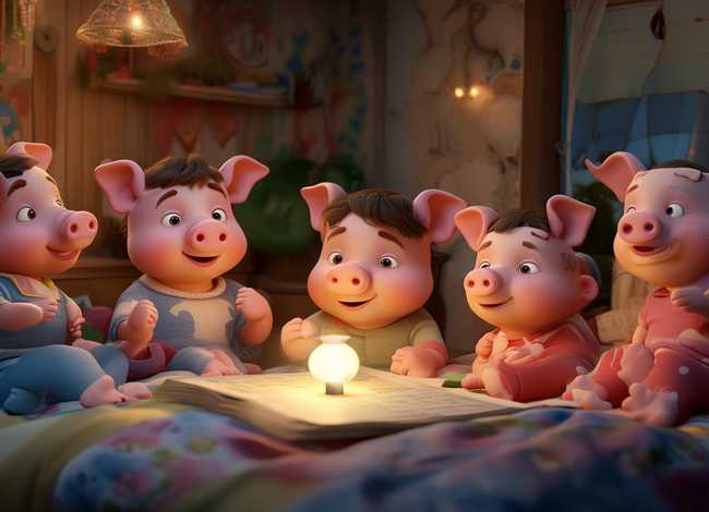 小猪佩奇的睡前故事儿童版、宝贝睡前故事小猪佩奇文字