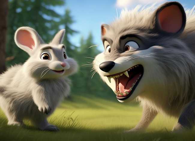儿童故事大全一年级大灰狼（小学一年级大灰狼和小兔子的故事大全）