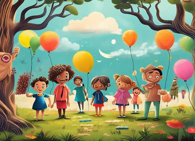 绘本故事里的儿童画、绘本里面的故事