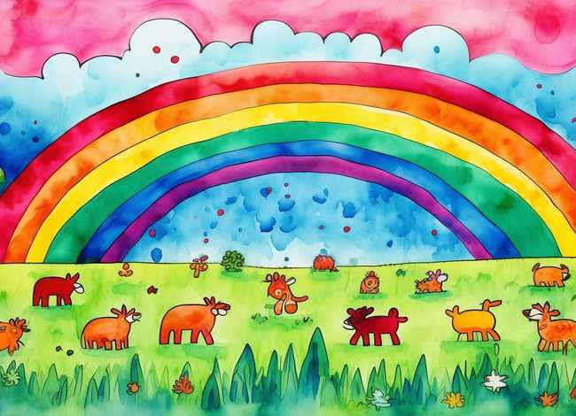 儿童水彩笔绘画（儿童水彩笔绘画图片大全）