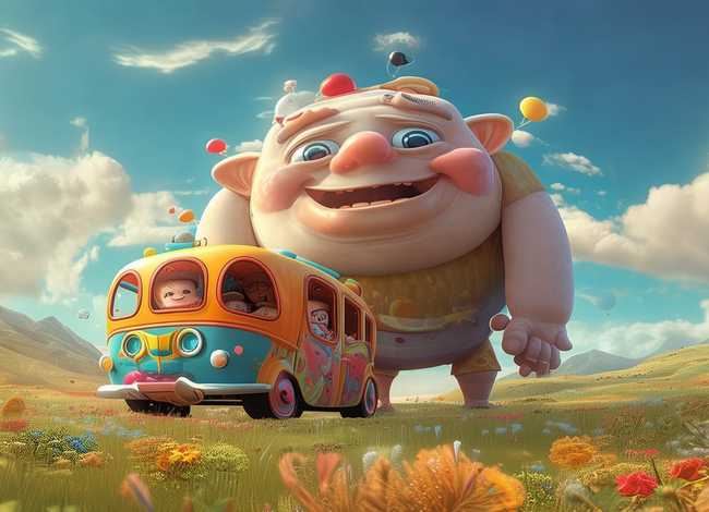 巨人的故事宝宝巴士；巨人的故事宝宝巴士动画片