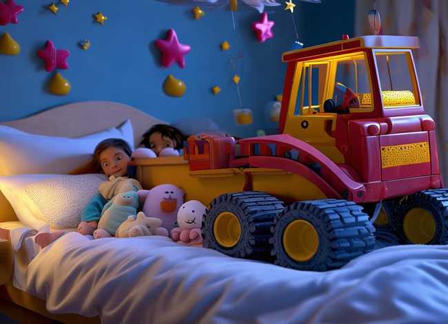 儿童挖土机故事睡前；挖土机睡前故事文字版