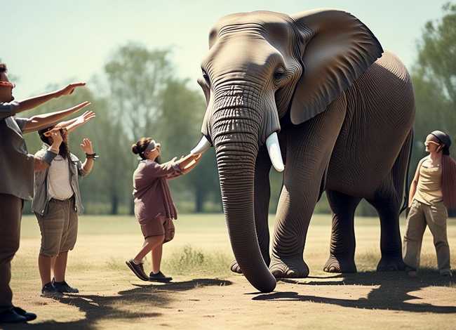 盲人摸象的故事（盲人摸象的故事和寓意）