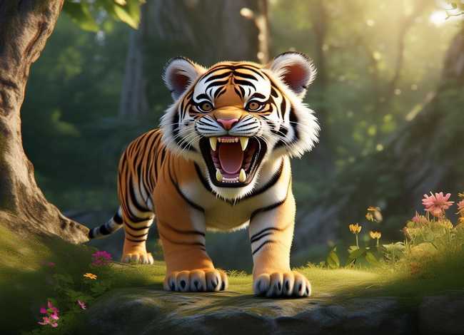 老虎换牙故事完整版、老虎换牙故事完整版图片