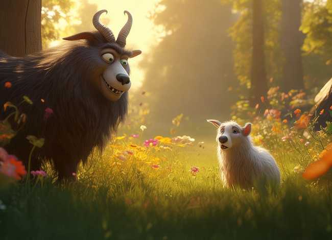 儿童故事大灰狼和小山羊、我想看大灰狼和小山羊的故事