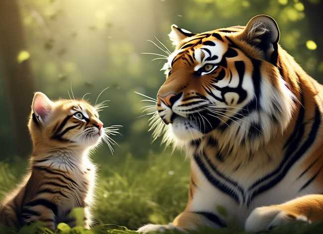儿童故事老虎和猫的读后感（小猫和老虎的寓言故事读后感悟）