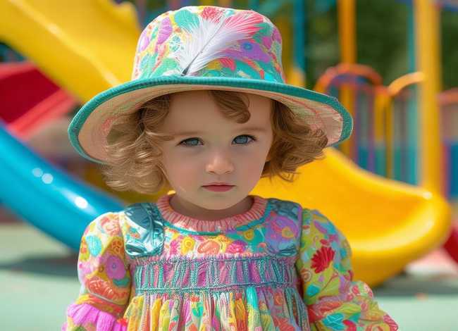 儿童模特安装；播放儿童模特穿的服装照片