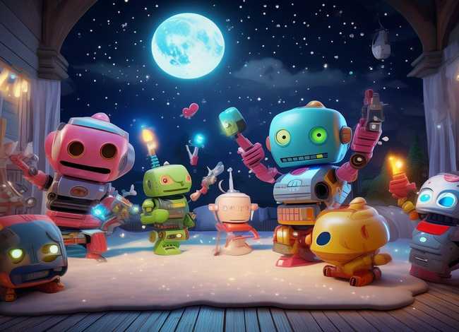 儿童睡前童话故事机器人大战、儿童睡前机器人大战故事