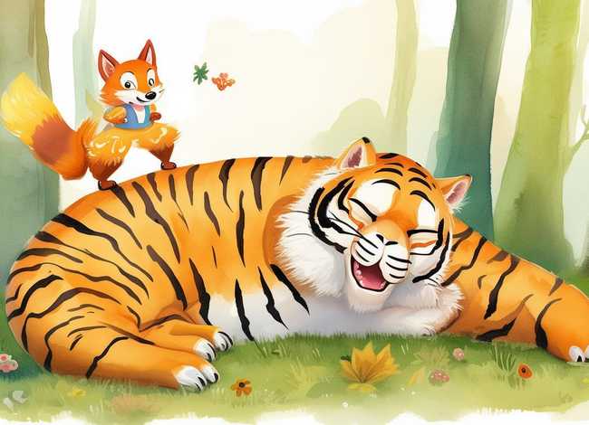 狐假虎威寓言故事儿童版；寓言故事狐假虎威完整版
