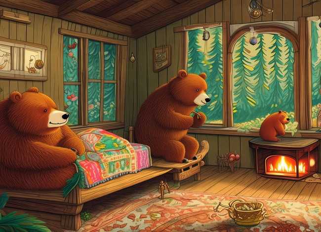 《三只熊》儿童故事完整版 - 经典绘本《三只熊的故事》