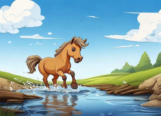 儿童故事小马过河的故事 - 小马过河的故事 幼儿小故事